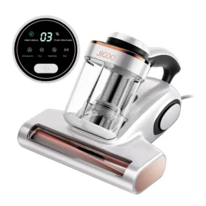 JIGOO J300 Aspirateur Matelas: Anti-Acariens et Poils d'animaux, Capteur Intelligent et Lampe UV, 500W pour Lit et Canapé, Élimine Les Allergènes