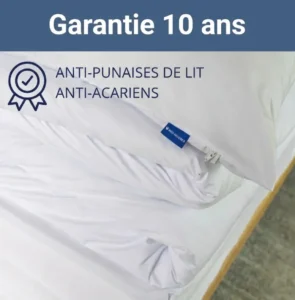 les produits de la marque BED Secure sont garanties 10 ans contre les punaises de lit et les acariens