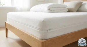 Housse matelas anti punaises 90x190 installée sur un lit pour une protection intégrale contre les nuisibles