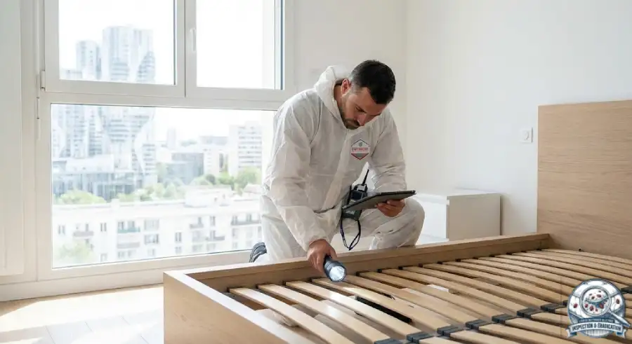 Ce technicien réalise cette détection contre cette propagation punaises lit Nanterre.