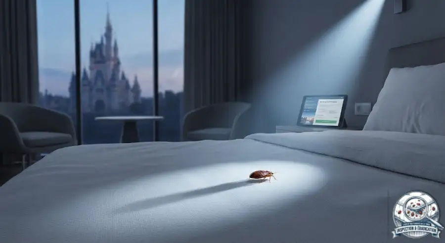 Infestation de punaises de lit dans une location type Airbnb à Serris Val d'Europe.